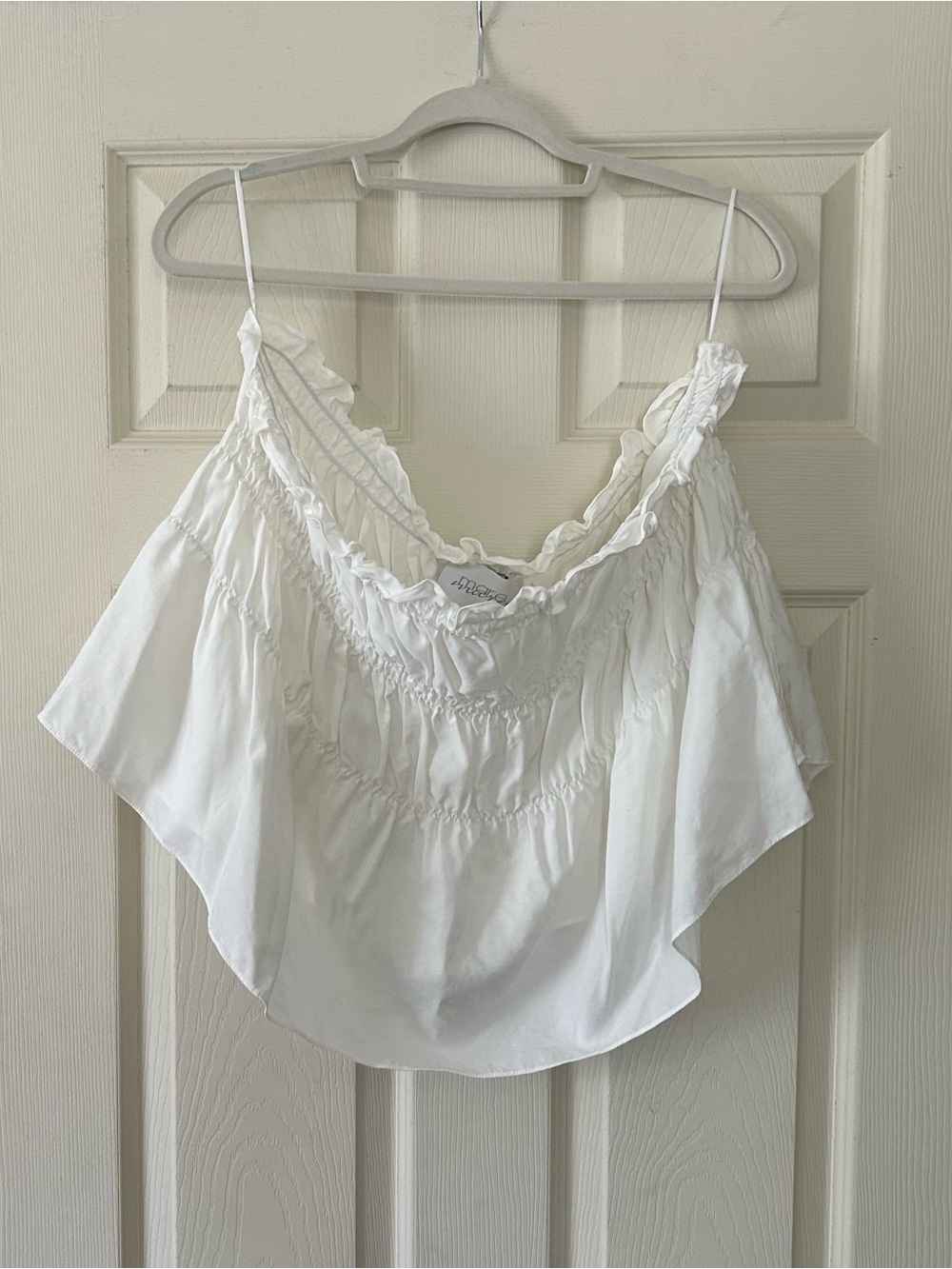 NWOT Anthropologie x Mare Mare white strapless top